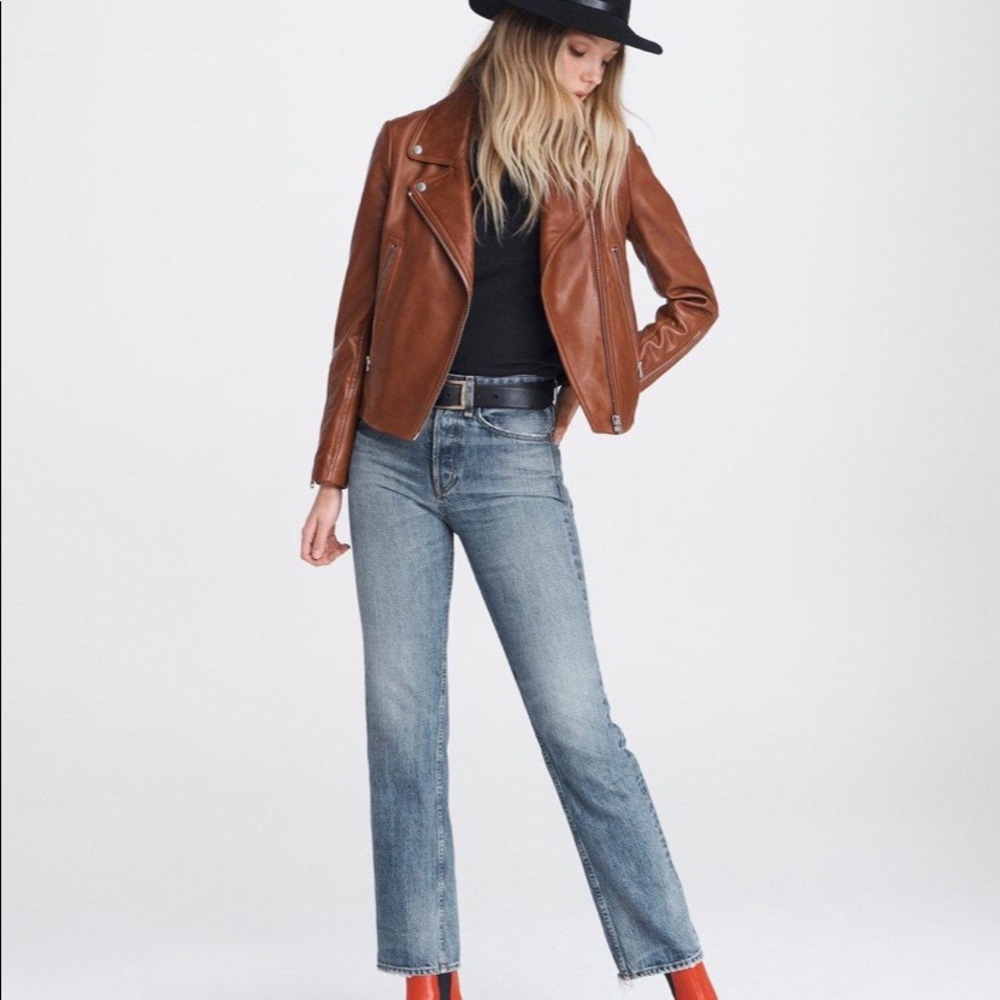 SOLD Rag & Bone high-rise straight jeans